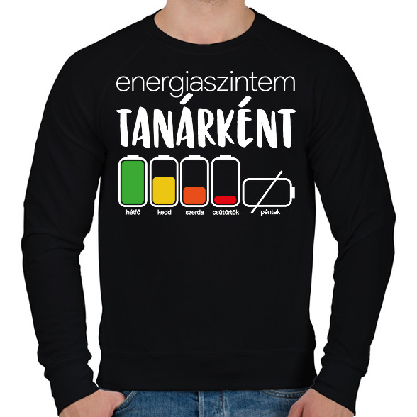 Energiaszintem Tanárként-Férfi pulóver