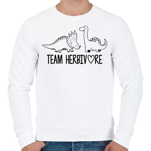 Team herbivore-Férfi pulóver