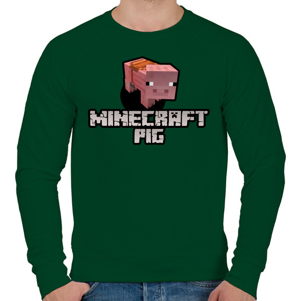 Minecraft pig-Férfi pulóver