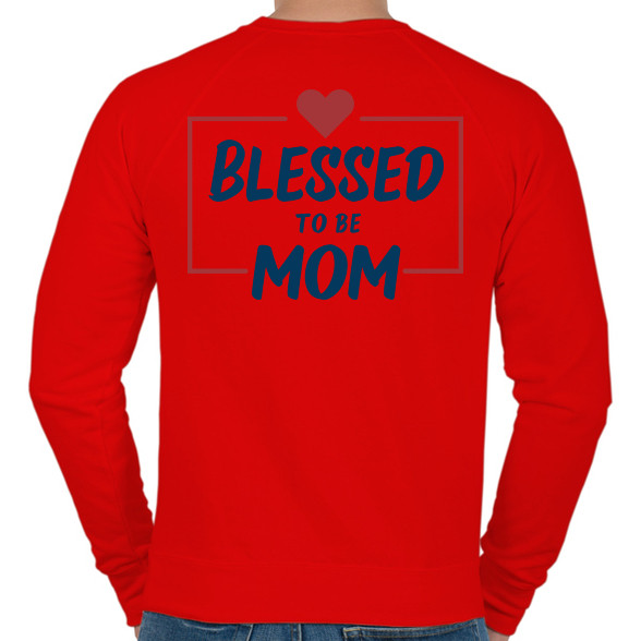 Blessed mom-Férfi pulóver