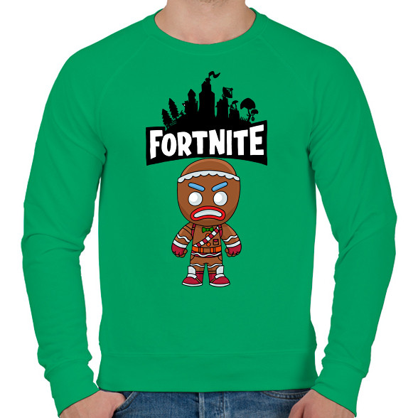 Fortnite Gingerbread skin-Férfi pulóver