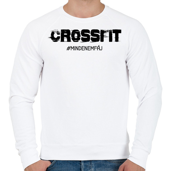 Crossfit - #mindenemfáj-Férfi pulóver