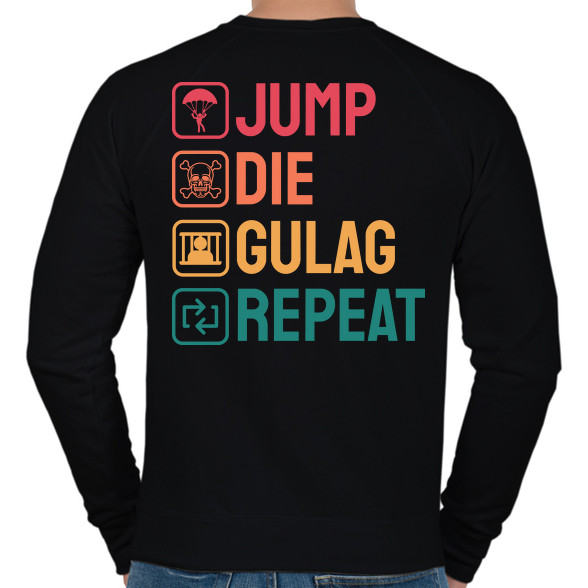 Jump, Die, Gulag, Repeat-Férfi pulóver