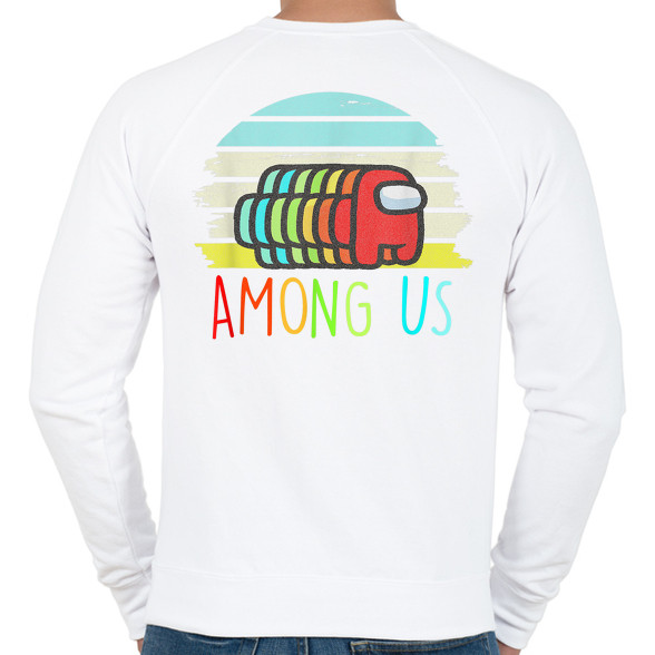 Among Us Retro-Férfi pulóver