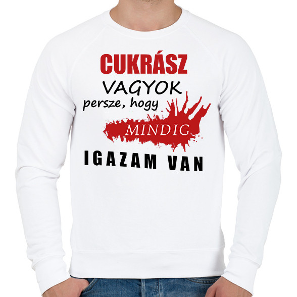 Cukrász vagyok...-Férfi pulóver