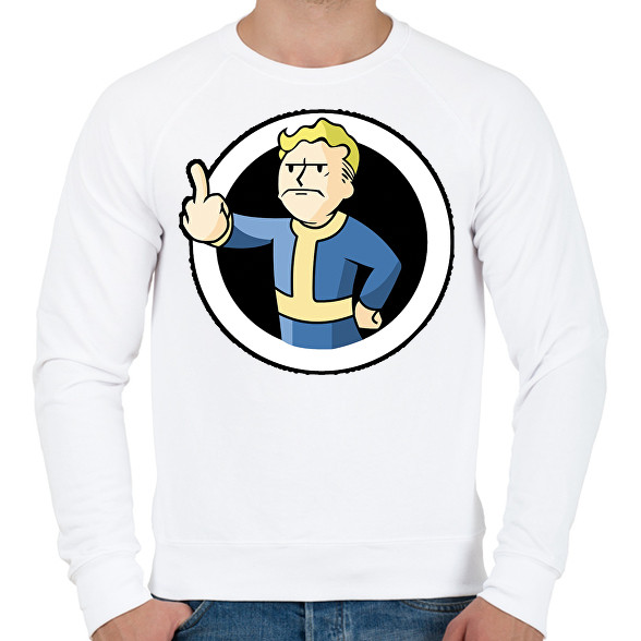 Fallout Vault boy-Férfi pulóver