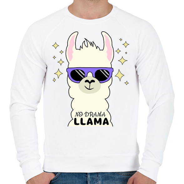 no drama llama-Férfi pulóver