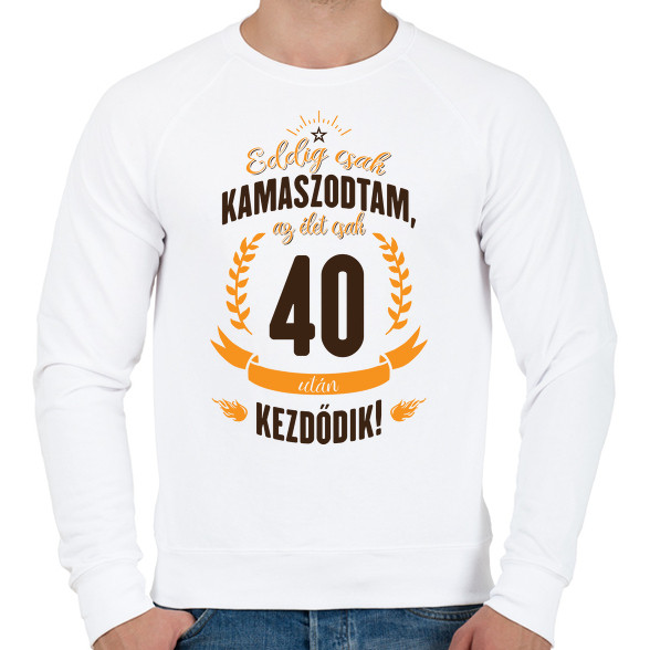 kamasz-40-brown-orange-Férfi pulóver