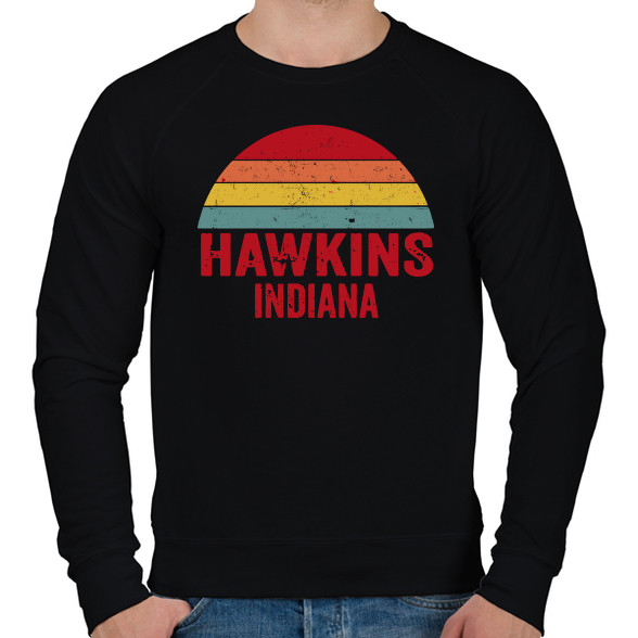 Retro Hawkins Indiana-Férfi pulóver