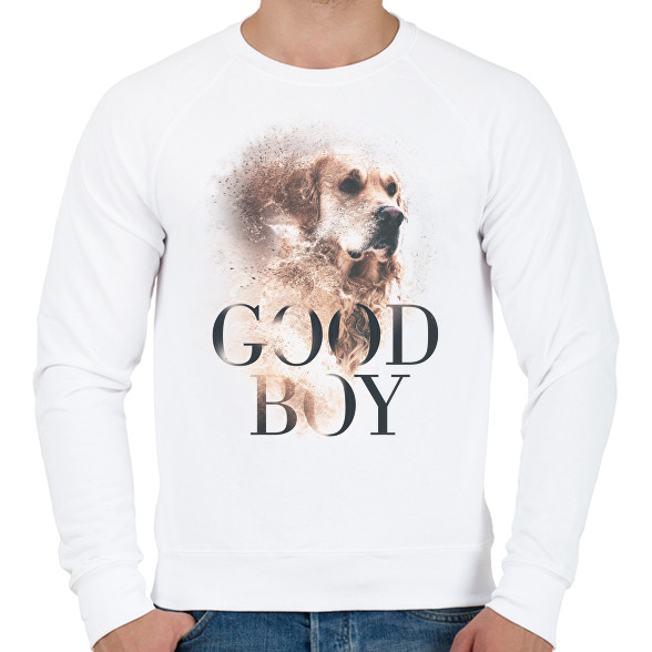 Golden Retriever - Good Boy-Férfi pulóver