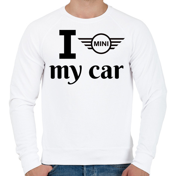 I love my car-Férfi pulóver