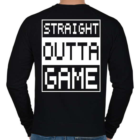 Straight outta Game-Férfi pulóver