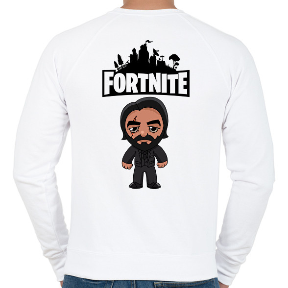 Fortnite John Wick-Férfi pulóver