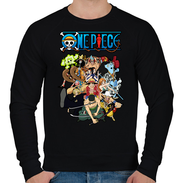 One piece csapat-Férfi pulóver