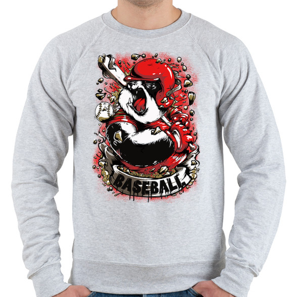 Baseball panda-Férfi pulóver
