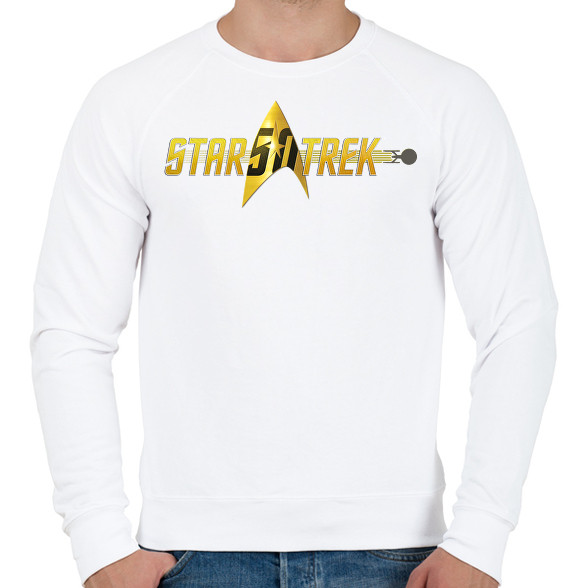 Star Trek logo-Férfi pulóver