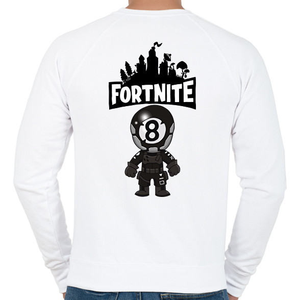 Fortnite 8ball skin-Férfi pulóver