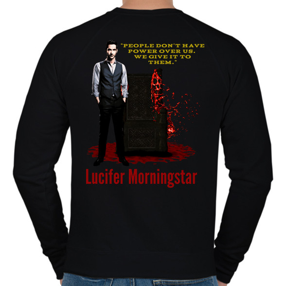 lucifer morningstar-quote1-Férfi pulóver