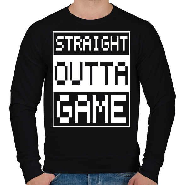 Straight outta Game-Férfi pulóver