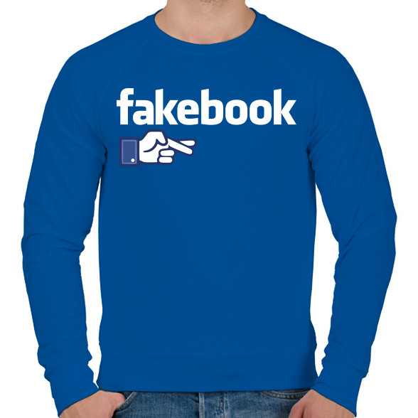 Fakebook-Férfi pulóver