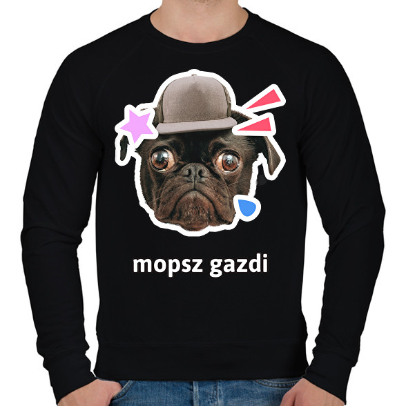 mopsz gazdi 2-Férfi pulóver