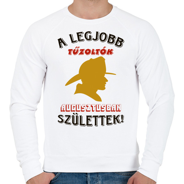 Tűzoltó szülinapja augusztus-Férfi pulóver