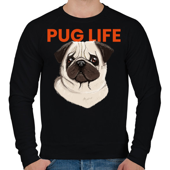 PUG LIFE-Férfi pulóver