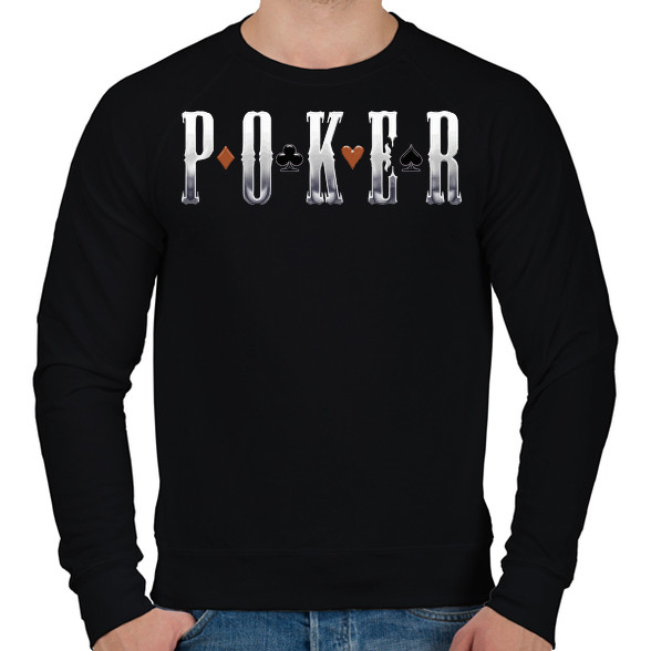 Poker-Férfi pulóver