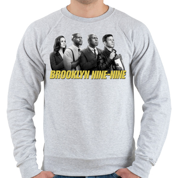 Brooklyn Nine-nine B&W-Férfi pulóver