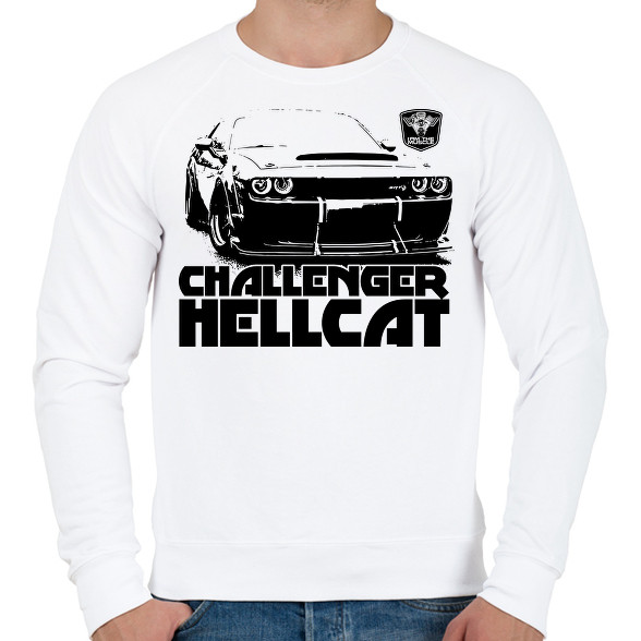 Challenger Hellcat Front-Férfi pulóver