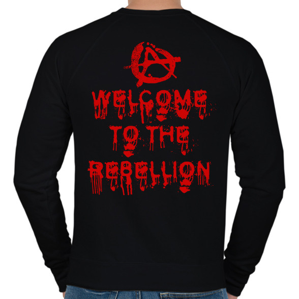 Welcome To The Rebellion-Férfi pulóver