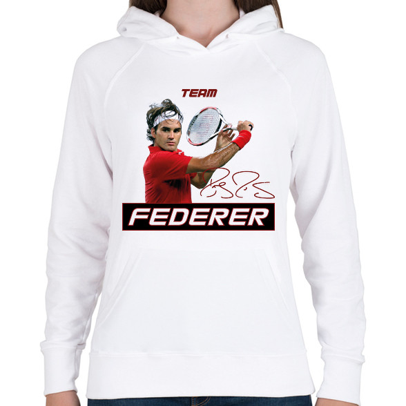 Team Federer-Női kapucnis pulóver