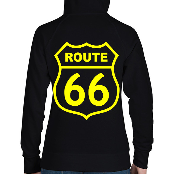 route 66-Női kapucnis pulóver