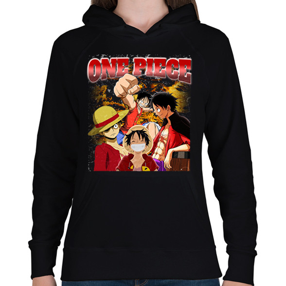 One Piece vintage-Női kapucnis pulóver