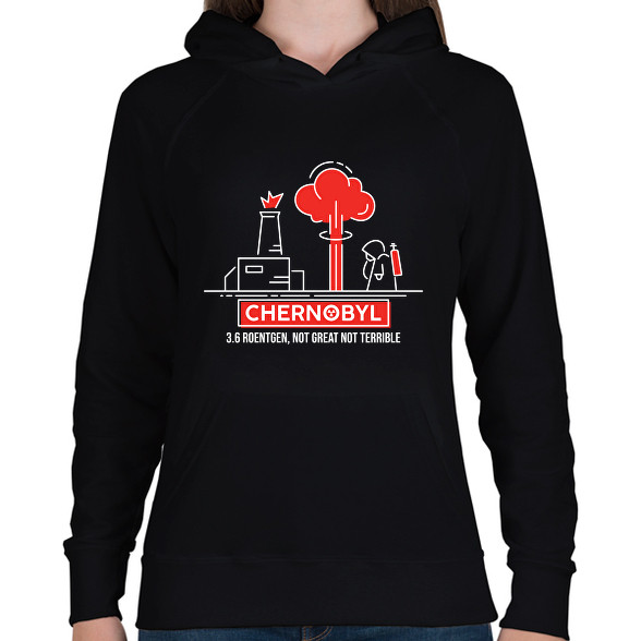 Chernobyl -Női kapucnis pulóver