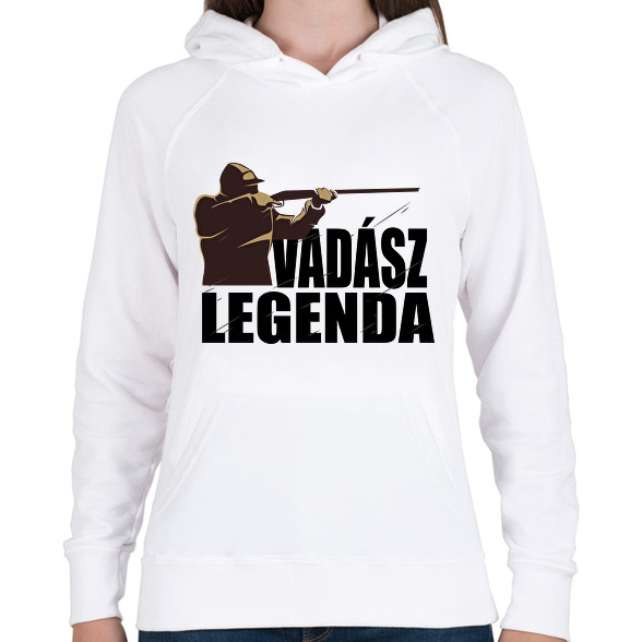 Vadász Legenda-Női kapucnis pulóver