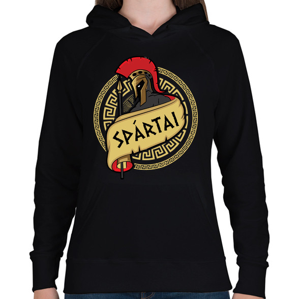 Spártai-Női kapucnis pulóver