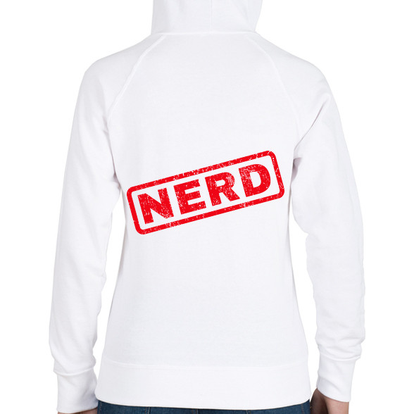 NERD-Női kapucnis pulóver