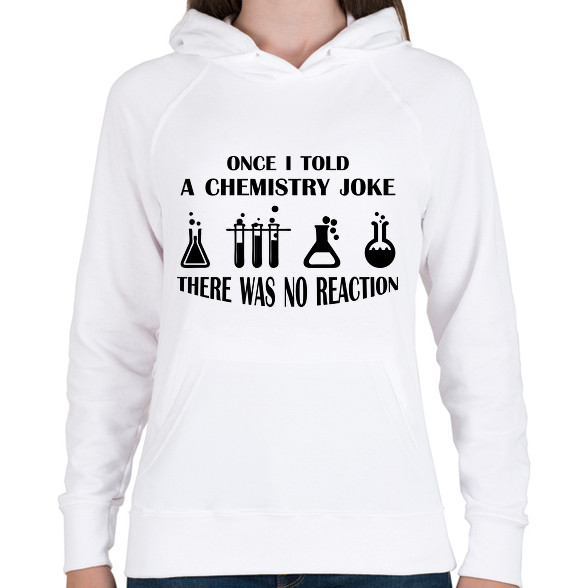 Chemistry joke (black)-Női kapucnis pulóver