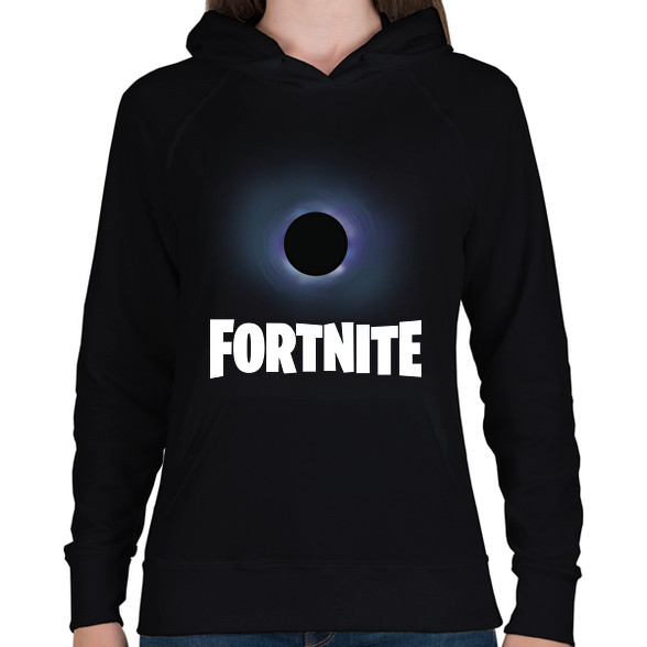 Fortnire Black Hole-Női kapucnis pulóver