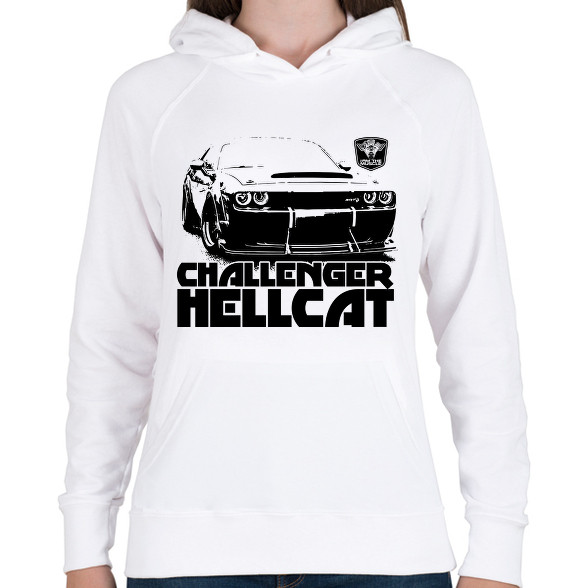 Challenger Hellcat Front-Női kapucnis pulóver