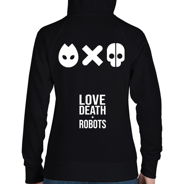 Love Death and Robots logo-Női kapucnis pulóver