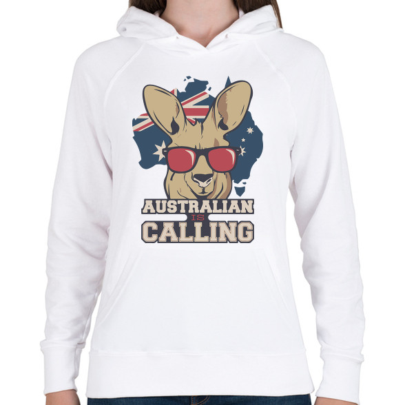 Australian is calling-Női kapucnis pulóver