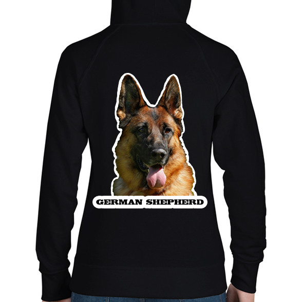 German shepherd-Női kapucnis pulóver