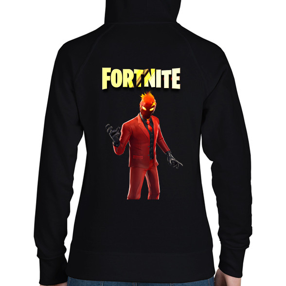 Inferno Fortnite-Női kapucnis pulóver