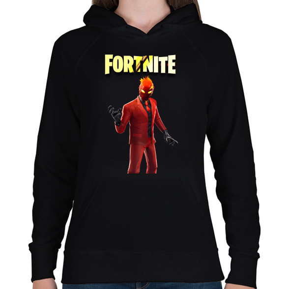 Inferno Fortnite-Női kapucnis pulóver