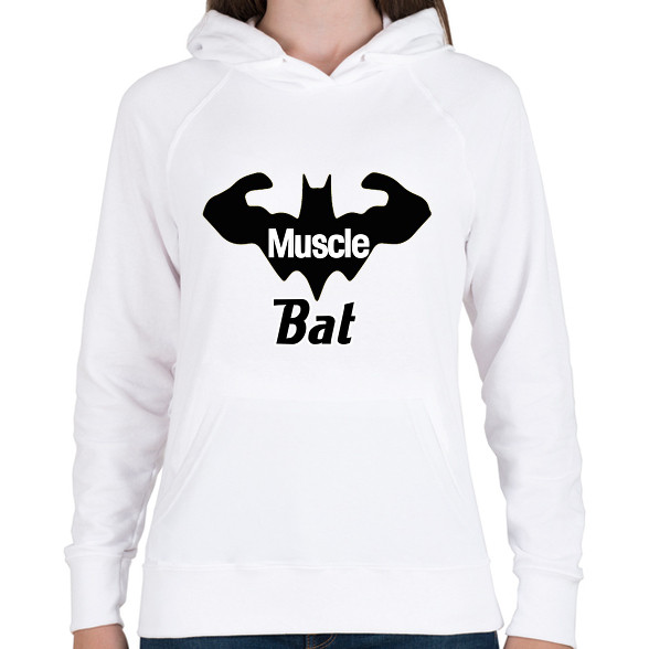 Muscle bat-Női kapucnis pulóver