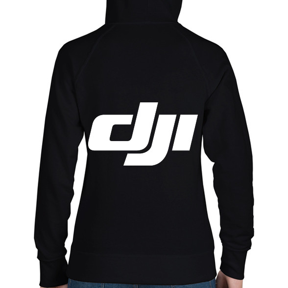 Dji logo-Női kapucnis pulóver