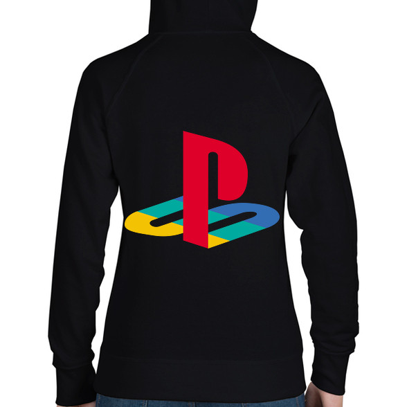 PS 2 Logo-Női kapucnis pulóver