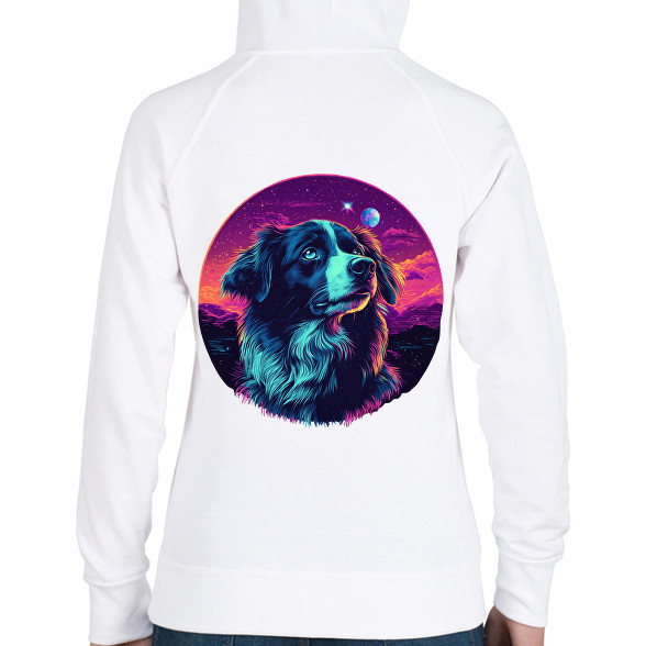 Galaxy Border Collie-Női kapucnis pulóver